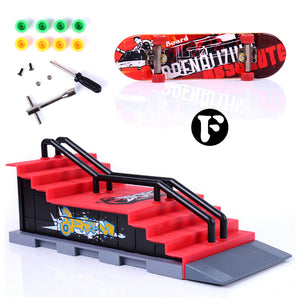 Fingerboard Skate Park Ramp With Parts