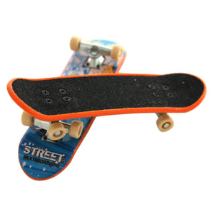 Black and Orange Fingerboard Skateboard